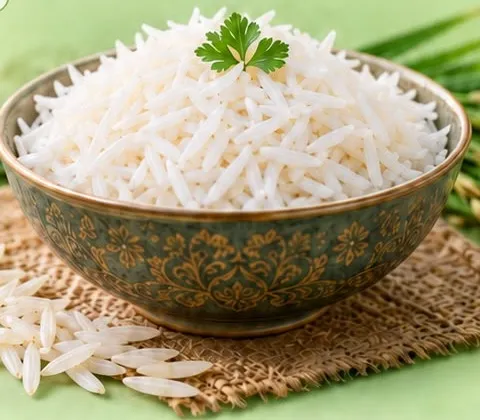 Bowl of IRRI-9 rice.